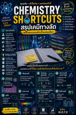 Chemistry Shortcuts: สรุปเคมีทางลัด พลิกคะแนนสอบในเล่มเดียว