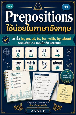 Prepositions ใช้บ่อยในภาษาอังกฤษ