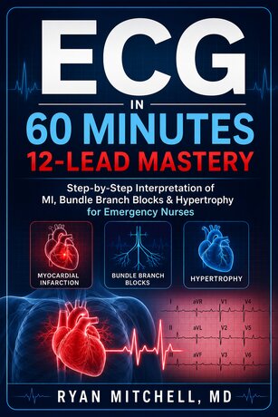 ECG in 60 Minutes  12-Lead Mastery: Step-by-Step Interpretation of MI, Bundle Branch Blocks & Hypertrophy  for Emergency Nurses