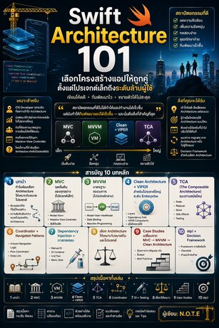 Swift Architecture 101: เลือกโครงสร้างแอปให้ถูกคู่ ตั้งแต่โปรเจกต์เล็กถึงระดับล้านผู้ใช้