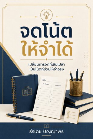 จดโน้ตให้จำได้ : เปลี่ยนการจดที่เสียเปล่า เป็นโน้ตที่ช่วยให้เข้าใจและจำจริง (ฉบับลงมือทำ)