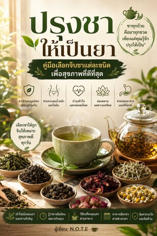 ปรุงชาให้เป็นยา: คู่มือเลือกจิบชาแต่ละชนิดเพื่อสุขภาพที่ดีที่สุด