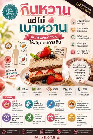 กินหวานแต่ไม่เบาหวาน: คัมภีร์แฮกร่างกายให้สนุกกับการกิน