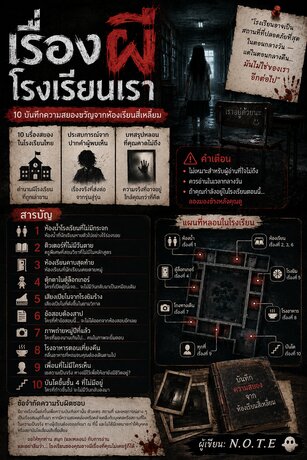 เรื่องผีโรงเรียนเรา: 10 บันทึกความสยองขวัญจากห้องเรียนสี่เหลี่ยม
