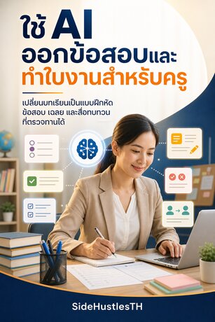 ใช้ AI ออกข้อสอบและทำใบงานสำหรับครู