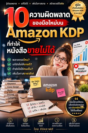 10 ความผิดพลาดของมือใหม่บน Amazon KDP ที่ทำให้หนังสือขายไม่ได้