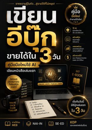 เขียนอีบุ๊กขายได้ใน 3 วัน คู่มือสำหรับมือใหม่ใช้ AI เขียนหนังสือเล่มแรก