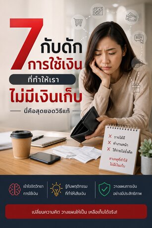 7 กับดักการใช้เงิน ที่ทำให้เราไม่มีเงินเก็บ นี่คือสุดยอดวิธีแก้