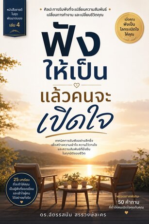 ฟังให้เป็น แล้วคนจะเปิดใจ ศิลปะการรับฟังที่จะเปลี่ยนความสัมพันธ์ เปลี่ยนการทำงาน และเปลี่ยนชีวิตคุณ