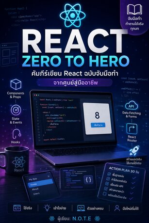 React Zero to Hero: คัมภีร์เขียน React ฉบับจับมือทำ จากศูนย์สู่มืออาชีพ