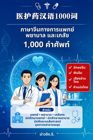 ภาษาจีนทางการแพทย์ พยาบาล และเภสัช 1,000 คำศัพท์
