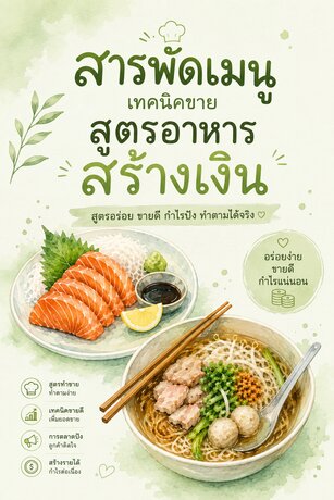 สารพัดเมนูเทคนิคขายสูตรอาหารสร้างเงิน