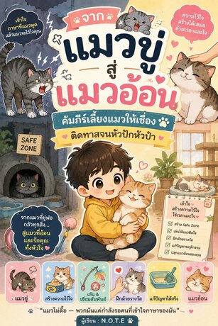 จากแมวขู่สู่แมวอ้อน: คัมภีร์เลี้ยงแมวให้เชื่อง ติดทาสจนหัวปักหัวปำ