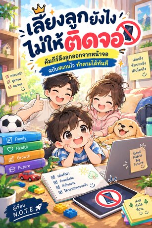เลี้ยงลูกยังไงไม่ให้ติดจอ: คัมภีร์ดึงลูกออกจากหน้าจอ ฉบับสแกนไว ทำตามได้ทันที