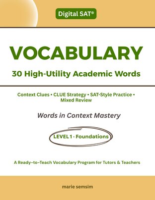 Digital SAT Vocabulary Level 1: Foundations | ปูพื้นฐานศัพท์ SAT และการเดาคำศัพท์จากบริบท