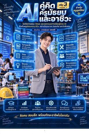 AI คู่คิดครูมัธยมและอาชีวะ เล่ม 3 : ไอเดียการสอน วัดผล และออกแบบการเรียนรู้ด้วย AI