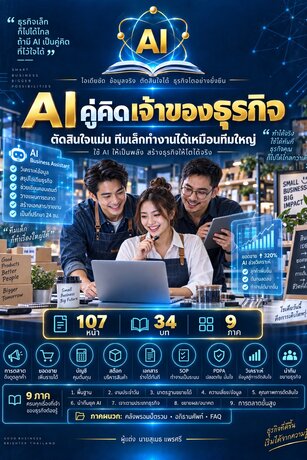 AI คู่คิดเจ้าของธุรกิจ เล่ม 1: ตัดสินใจแม่น ทีมเล็กทำงานได้เหมือนทีมใหญ่ด้วย AI