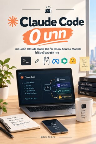 Claude Code 0 บาท: เทคนิคต่อ Claude Code CLI กับ Open-Source Models ไม่ต้องง้อสมาชิก Pro