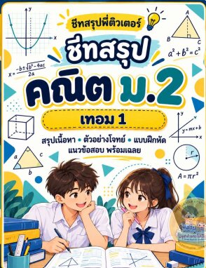 ชีทสรุปพี่ติวเตอร์ คณิต ม.2 เทอม 1