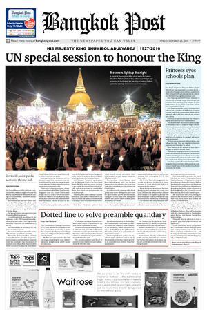 Bangkok Post วันศุกร์ที่ 28 ตุลาคม พ.ศ.2559
