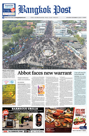 Bangkok Post วันเสาร์ที่ 19 พฤศจิกายน พ.ศ.2559