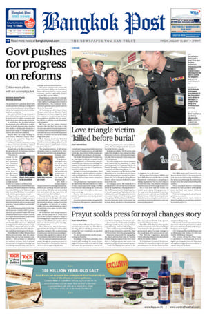 Bangkok Post วันศุกร์ที่ 13 มกราคม พ.ศ.2560