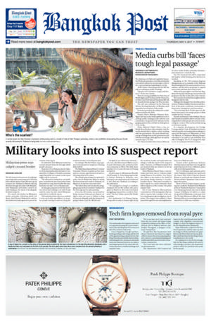 Bangkok Post วันพฤหัสบดีที่ 4 พฤษภาคม พ.ศ.2560