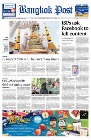 Bangkok Post วันศุกร์ที่ 5 พฤษภาคม พ.ศ.2560