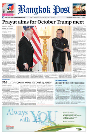 Bangkok Post วันพุธที่ 9 สิงหาคม พ.ศ.2560
