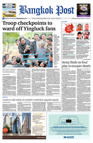Bangkok Post วันอังคารที่ 22 สิงหาคม พ.ศ.2560