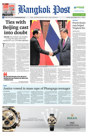 Bangkok Post วันอังคารที่ 5 กันยายน พ.ศ.2560