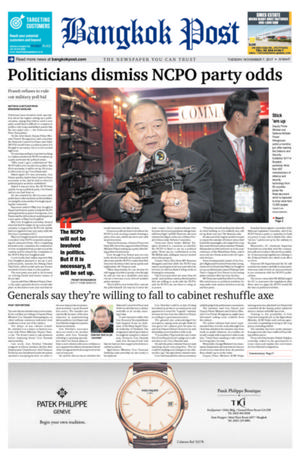 Bangkok Post วันอังคารที่ 7 พฤศจิกายน พ.ศ.2560