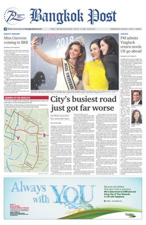 Bangkok Post วันพุธที่ 1 สิงหาคม พ.ศ.2561