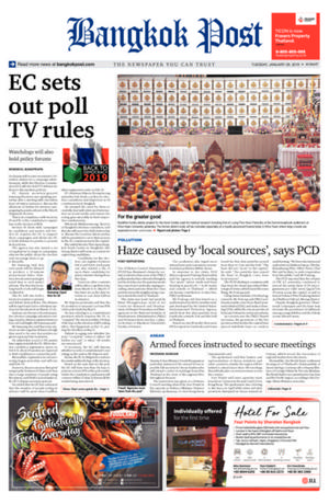 Bangkok Post วันอังคารที่ 29 มกราคม พ.ศ.2562