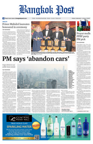 Bangkok Post วันศุกร์ที่ 1 กุมภาพันธ์ พ.ศ.2562