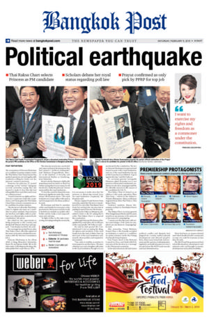 Bangkok Post วันเสาร์ที่ 9 กุมภาพันธ์ พ.ศ.2562