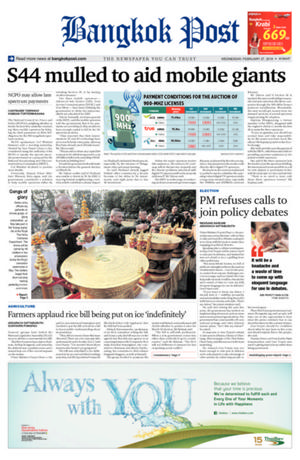 Bangkok Post วันพุธที่ 27 กุมภาพันธ์ พ.ศ.2562