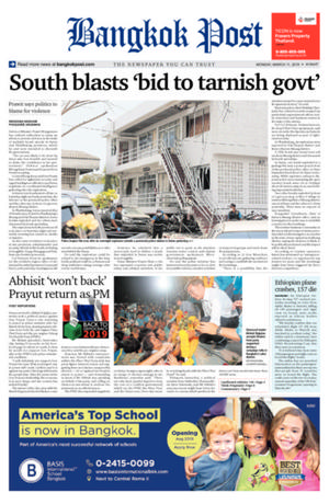 Bangkok Post วันจันทร์ที่ 11 มีนาคม พ.ศ.2562