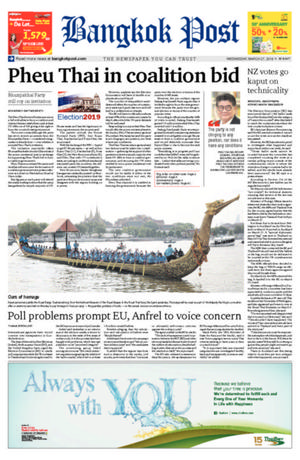 Bangkok Post วันพุธที่ 27 มีนาคม พ.ศ.2562