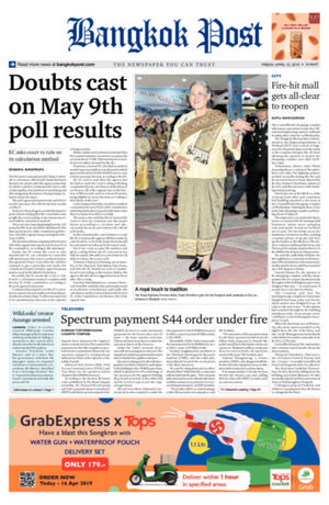 Bangkok Post วันศุกร์ที่ 12 เมษายน พ.ศ.2562