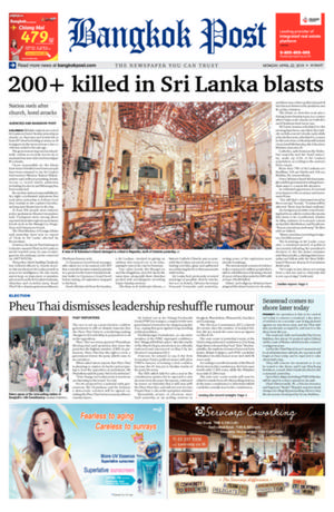 Bangkok Post วันจันทร์ที่ 22 เมษายน พ.ศ.2562
