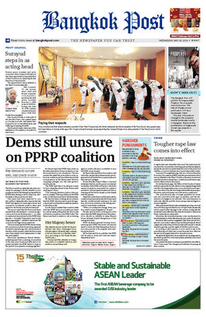 Bangkok Post วันพุธที่ 29 พฤษภาคม พ.ศ.2562