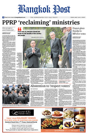 Bangkok Post วันศุกร์ที่ 7 มิถุนายน พ.ศ.2562