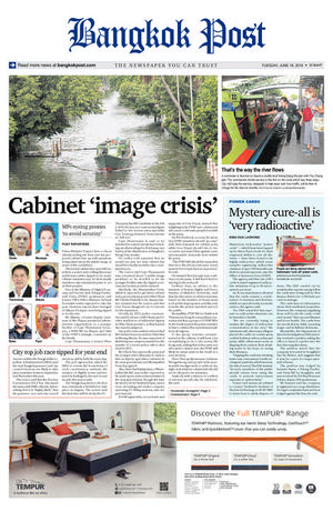 Bangkok Post วันอังคารที่ 18 มิถุนายน พ.ศ.2562