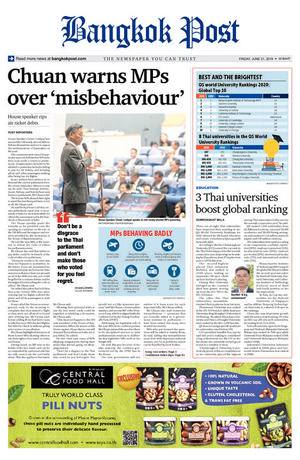 Bangkok Post วันศุกร์ที่ 21 มิถุนายน พ.ศ.2562